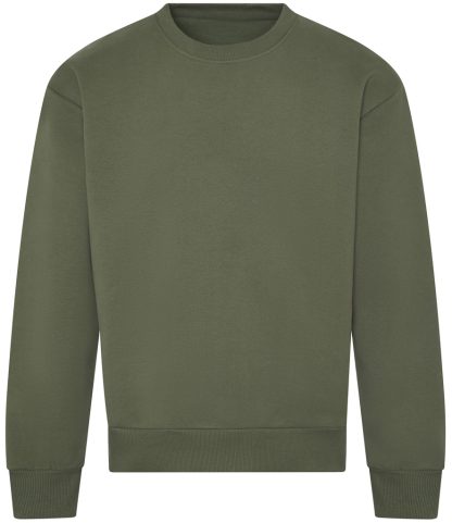 earthy green heavy sweater front