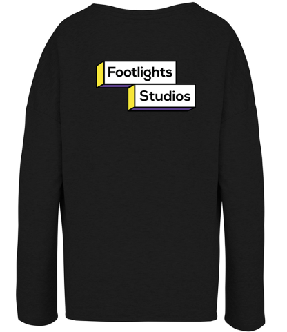 Footlights oversized sweater back